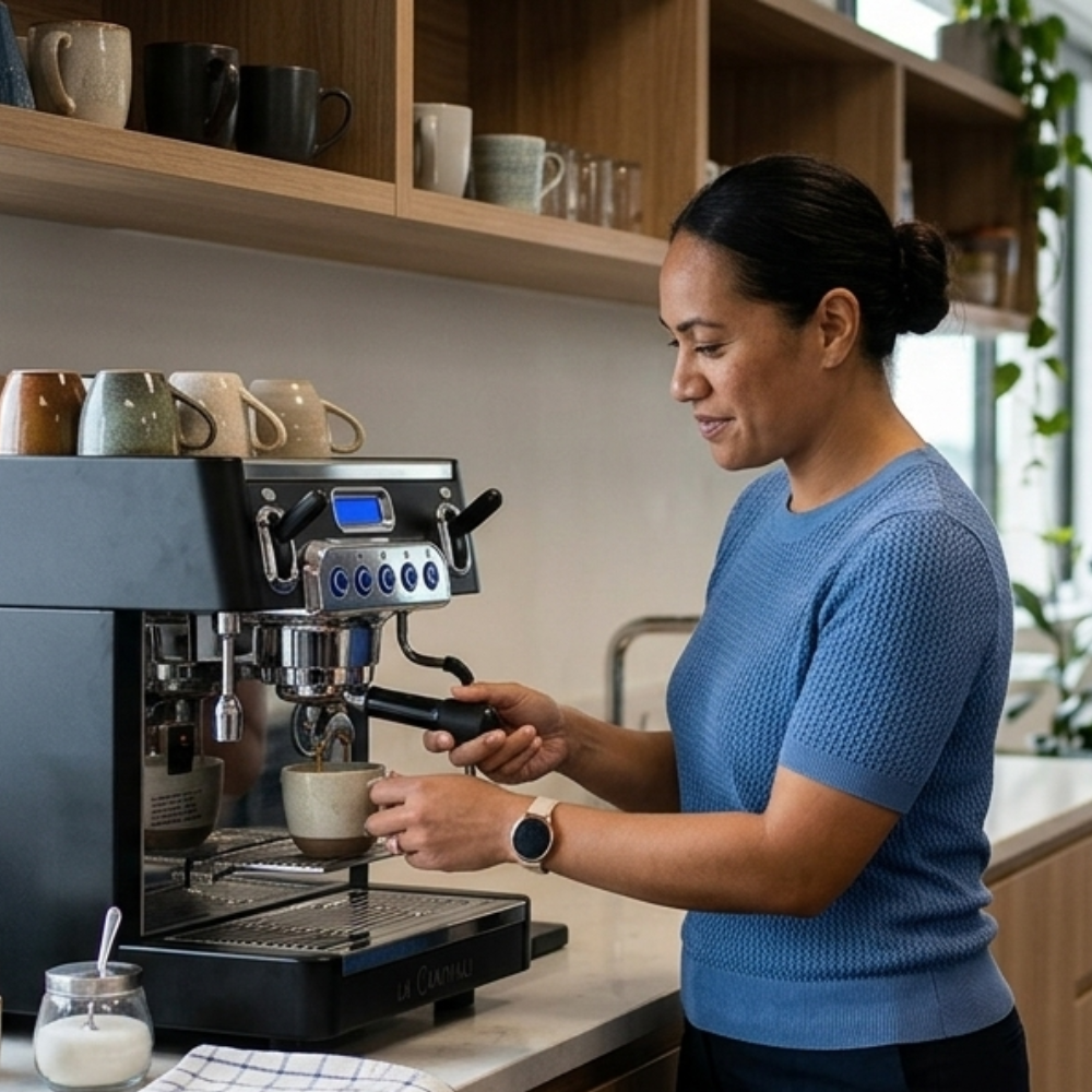 Commercial espresso machines for cafes and workplaces