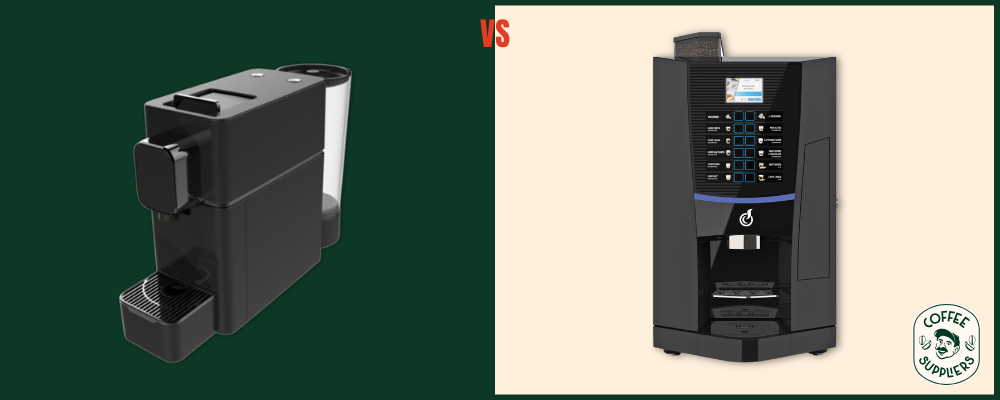 bean to cup vs pod office coffee machine comparison NZ