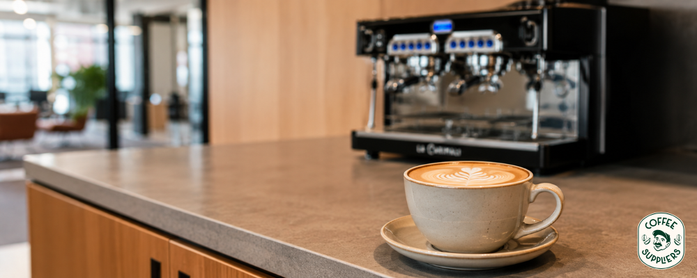 Cafe style coffee at workplace